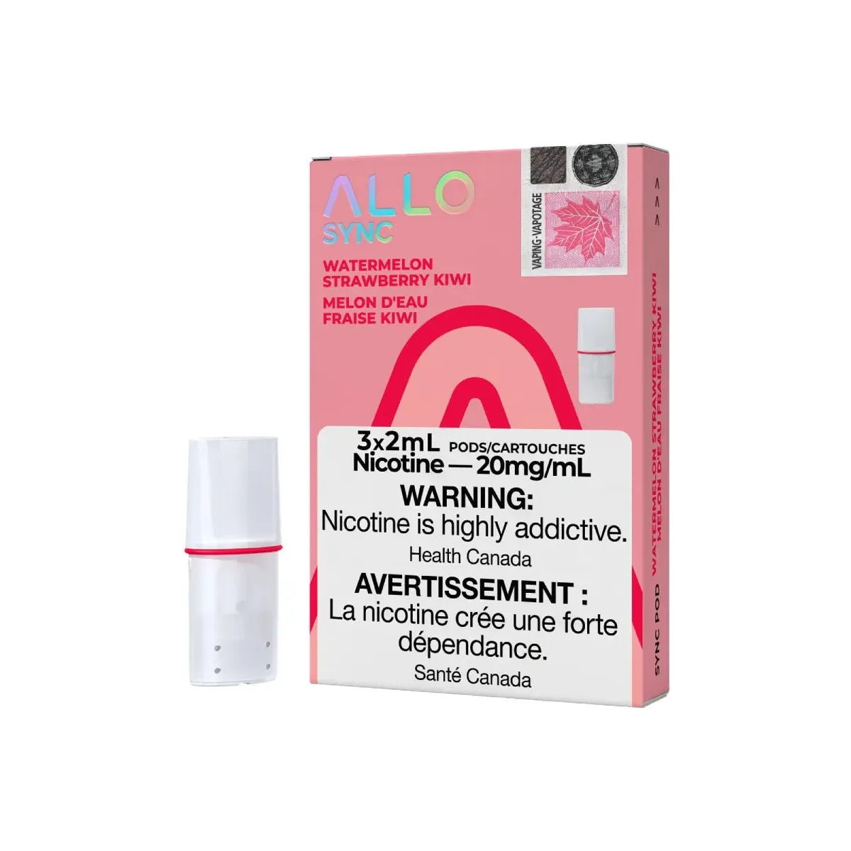 Shop ALLO Sync Pod Pack - Watermelon Strawberry Kiwi - at Vapeshop Mania