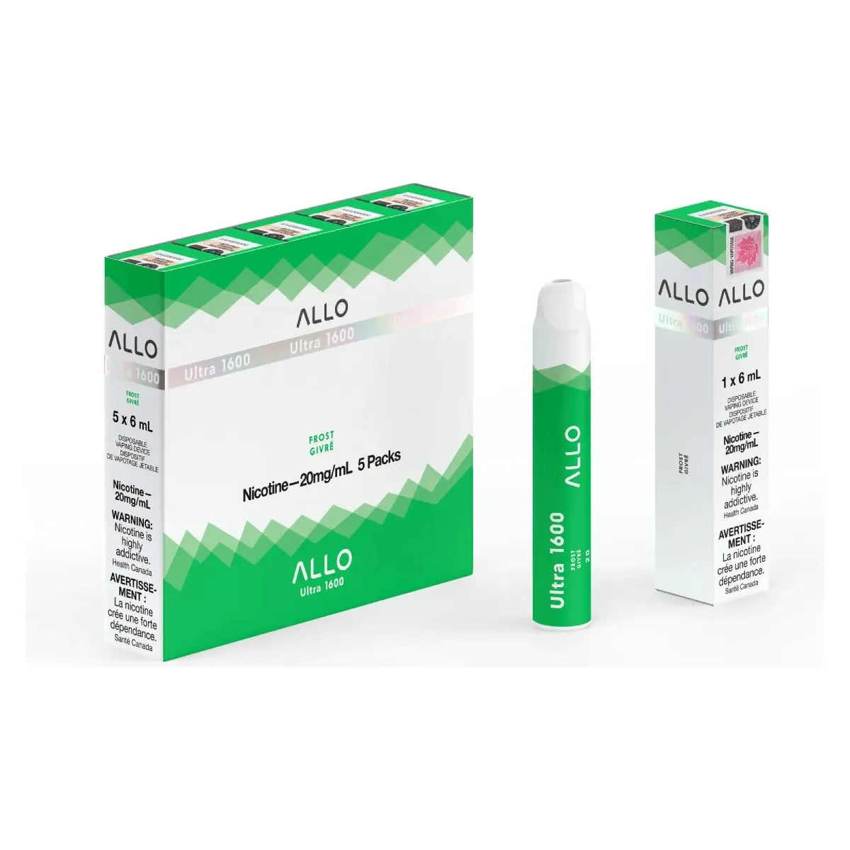 Shop ALLO Ultra 1600 Disposable - Frost - at Vapeshop Mania