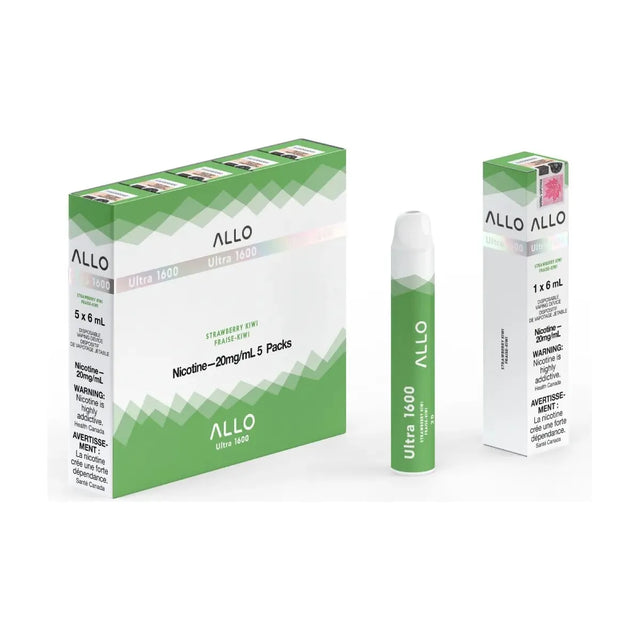 Shop ALLO Ultra 1600 Disposable - Strawberry Kiwi - at Vapeshop Mania