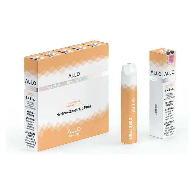 Shop ALLO Ultra 2500 Disposable - Juicy Mango - at Vapeshop Mania