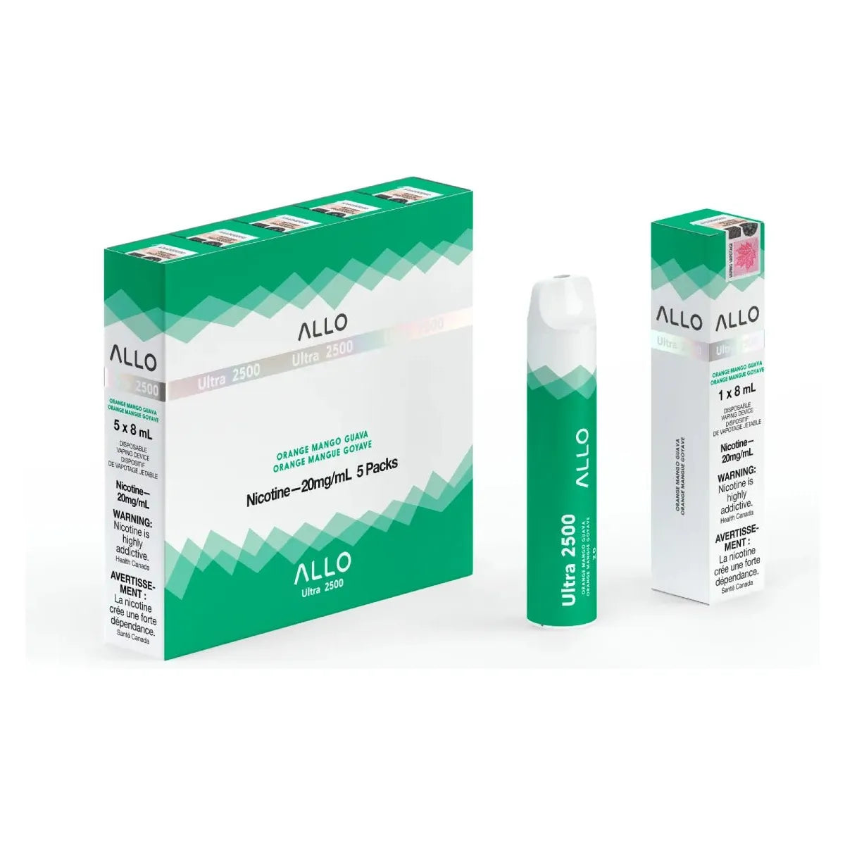 Shop ALLO Ultra 2500 Disposable - Orange Mango Guava - at Vapeshop Mania