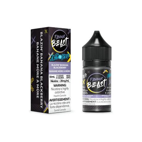 Shop Blazin' Banana Blackberry Iced Salt by Flavour Beast E-Liquid - at Vapeshop Mania