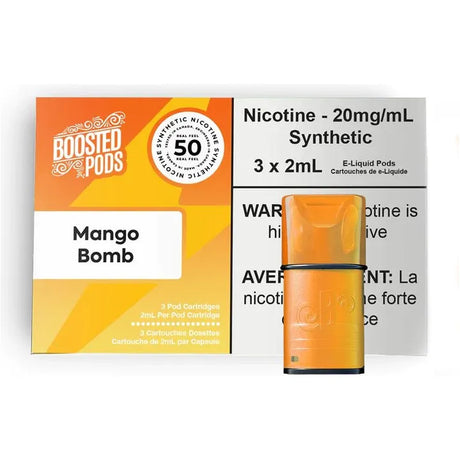 Shop BOOSTED Pods - Mango Bomb - at Vapeshop Mania