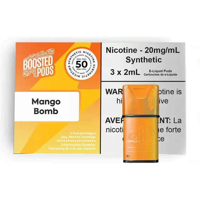 Shop BOOSTED Pods - Mango Bomb - at Vapeshop Mania