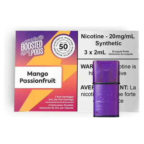 Shop BOOSTED Pods - Mango Passionfruit - at Vapeshop Mania