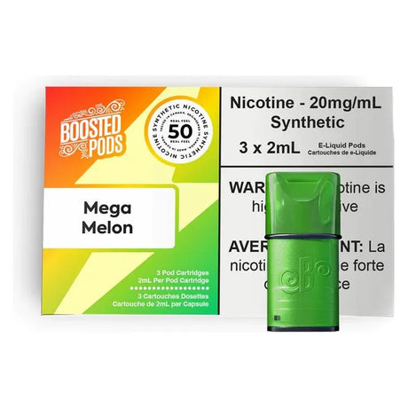 Shop BOOSTED Pods - Mega Melon - at Vapeshop Mania