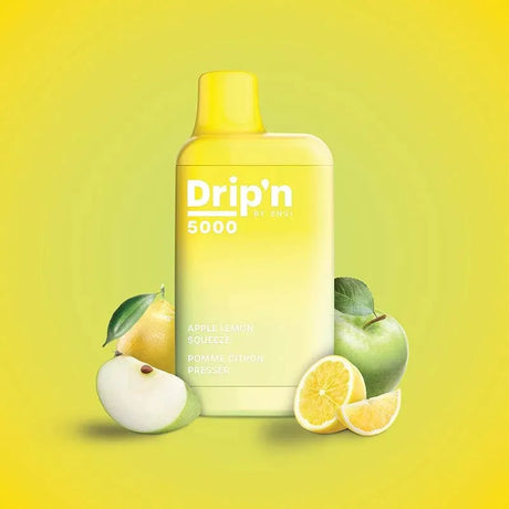 Shop Drip'n by Envi 5000 Disposable - Apple Lemon Squeeze - at Vapeshop Mania