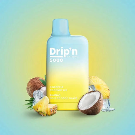 Shop Drip'n by Envi 5000 Disposable - Pineapple Coconut Ice - at Vapeshop Mania