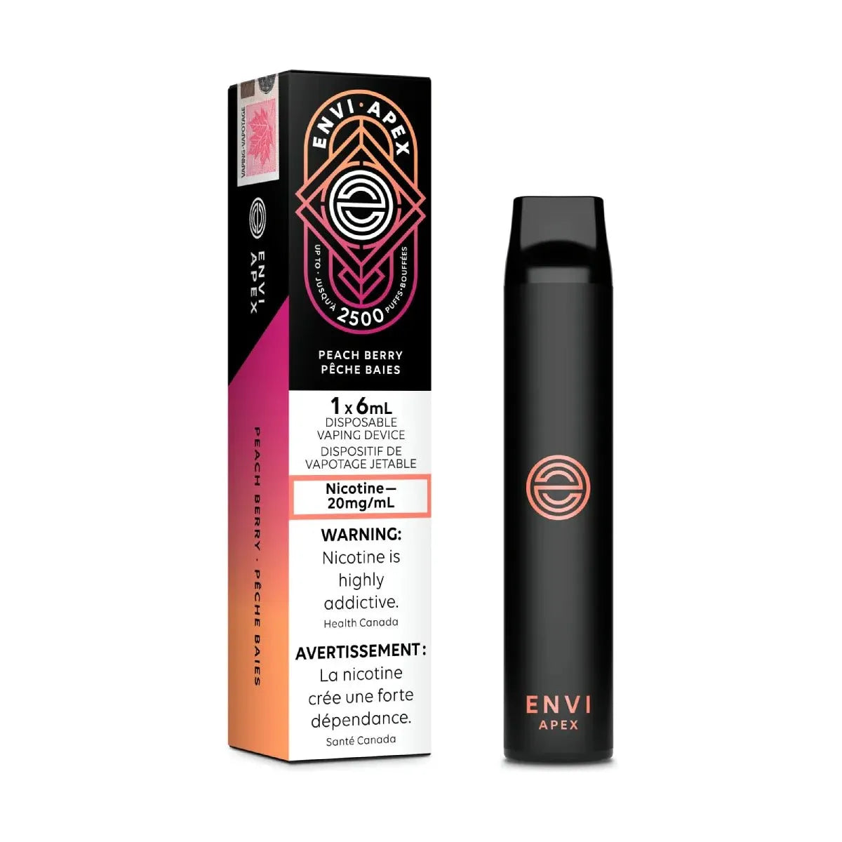 Shop ENVI Apex 2500 Disposable - Envi Apex Peach Berry - at Vapeshop Mania