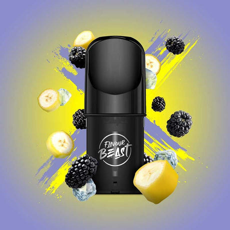 Shop Flavour Beast Pod Pack - Blazin' Banana Blackberry Iced - at Vapeshop Mania