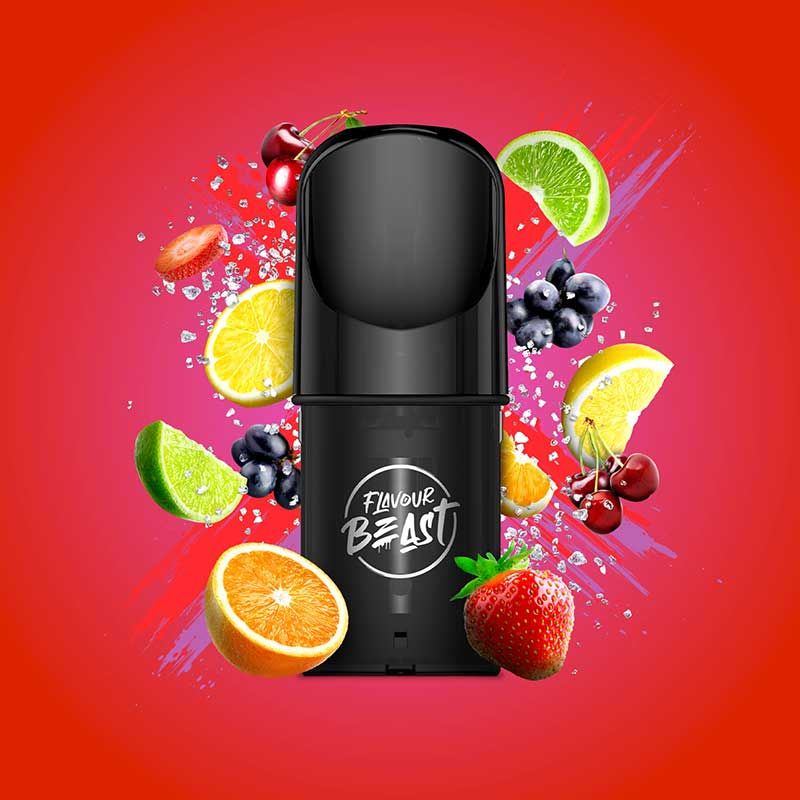 Shop Flavour Beast Pod Pack - Flippin' Fruit Flash (Rainbow Burst) - at Vapeshop Mania