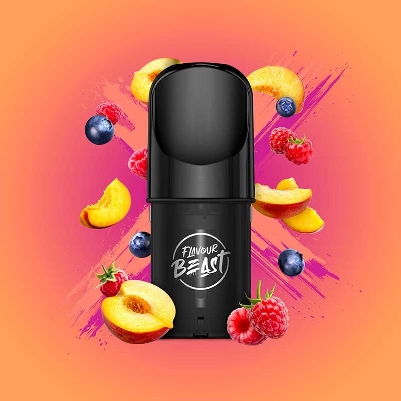 Shop Flavour Beast Pod Pack - Packin' Peach Berry (Pop'n Peach Berry) - at Vapeshop Mania