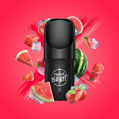 Shop Flavour Beast Pod Pack - Savage Strawberry Watermelon Iced - at Vapeshop Mania