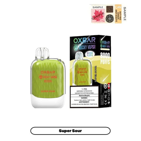 Shop OXBAR G8000 Disposable - Super Sour - at Vapeshop Mania