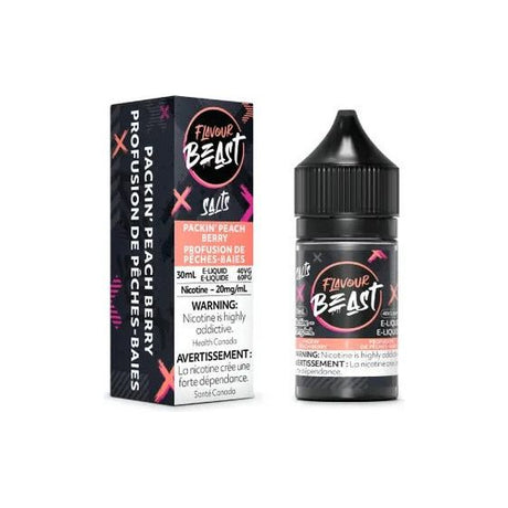 Shop Packin' Peach Berry Salt by Flavour Beast E-Liquid - at Vapeshop Mania