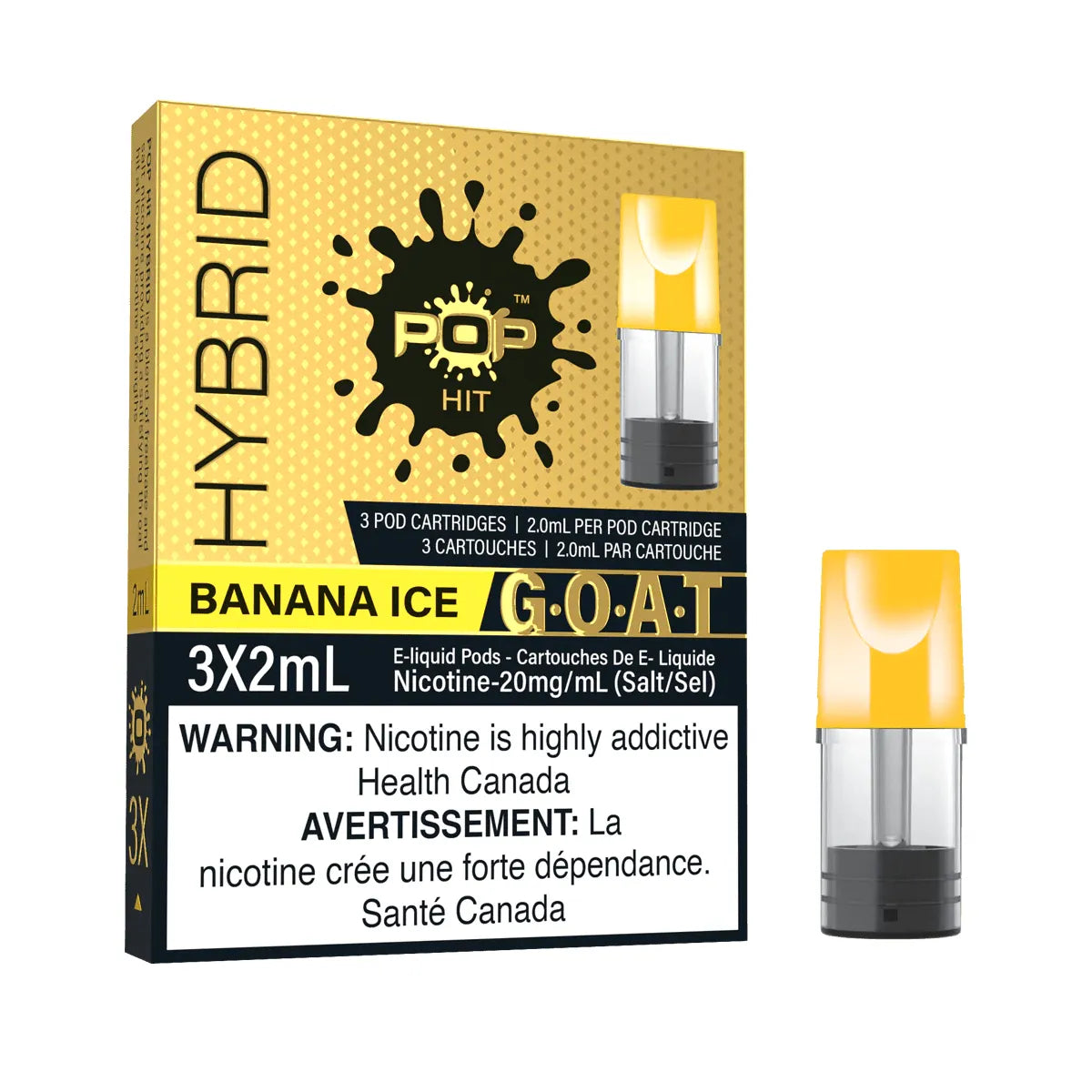 Shop POP Pods - Banana Ice - at Vapeshop Mania