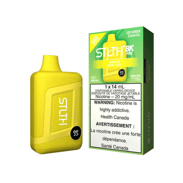 Shop STLTH 8K Pro Disposable - Banana Ice - at Vapeshop Mania