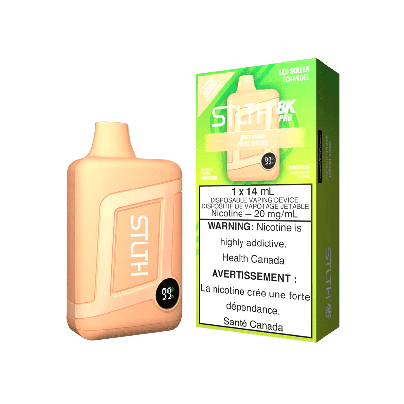 Shop STLTH 8K Pro Disposable - Juicy Peach - at Vapeshop Mania