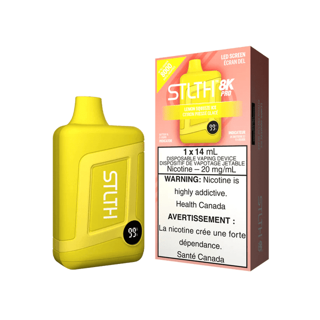 Shop STLTH 8K Pro Disposable - Lemon Squeeze Ice - at Vapeshop Mania