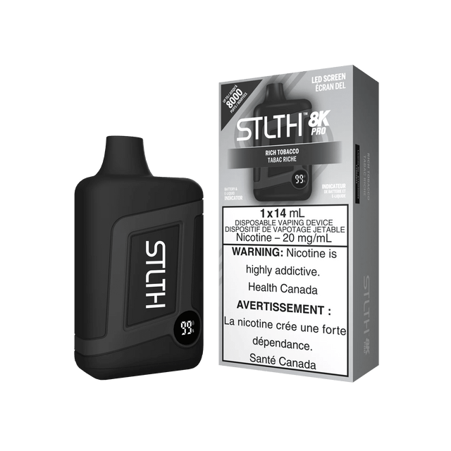 Shop STLTH 8K Pro Disposable - Rich Tobacco - at Vapeshop Mania