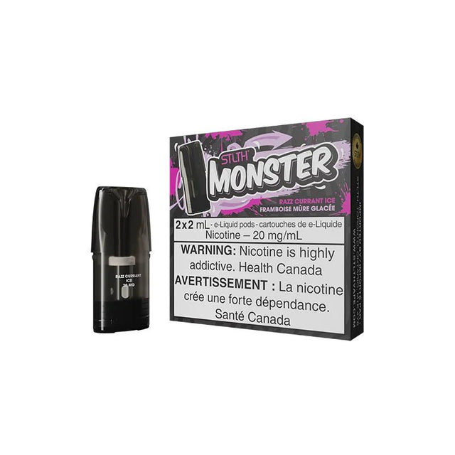 Shop STLTH Monster Pod Pack - Razz Currant Ice - at Vapeshop Mania