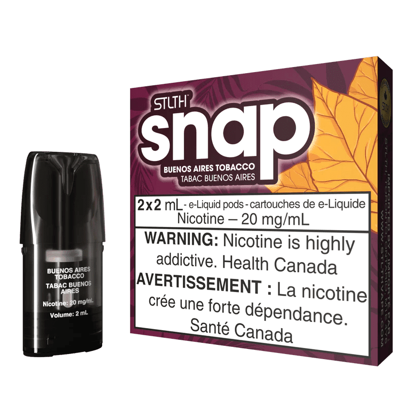 Shop STLTH SNAP Pod Pack - Buenos Aires Tobacco - at Vapeshop Mania