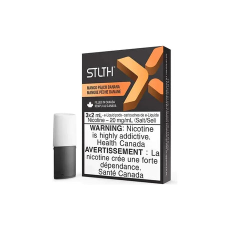 Shop STLTH X Pod Pack - Mango Peach Banana - at Vapeshop Mania