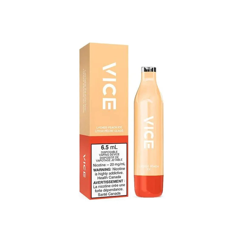 Shop VICE 2500 Disposable - Lychee Peach Ice - at Vapeshop Mania