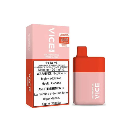 Shop VICE BOX 6000 Disposable - Strawberry Ice - at Vapeshop Mania