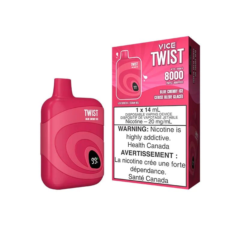 Shop VICE TWIST 8000 Disposable - Blue Cherry Ice - at Vapeshop Mania