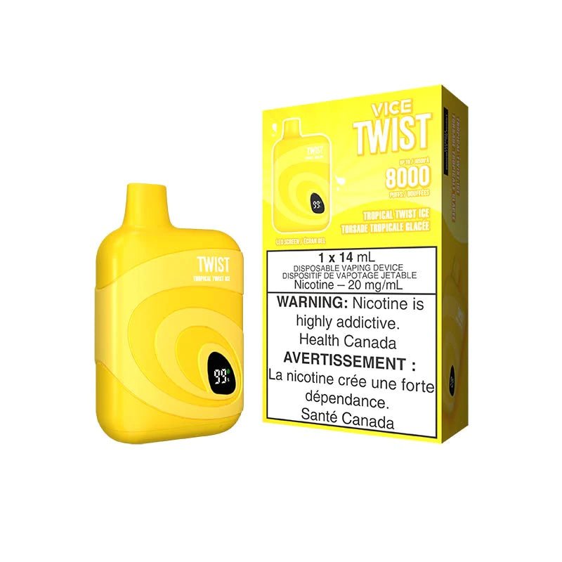 Shop VICE TWIST 8000 Disposable - Tropical Twist Ice - at Vapeshop Mania