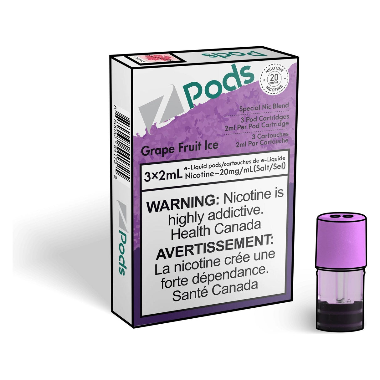 Shop Z pods - Grape Fruit Ice - at Vapeshop Mania