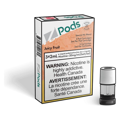 Shop Z pods - Juicy Fruit - at Vapeshop Mania