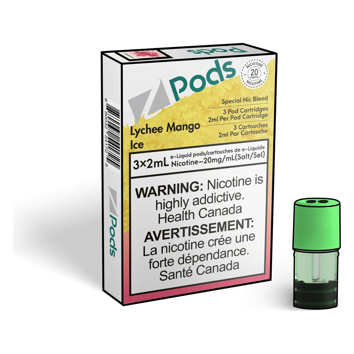 Shop Z pods - Lychee Mango Ice - at Vapeshop Mania