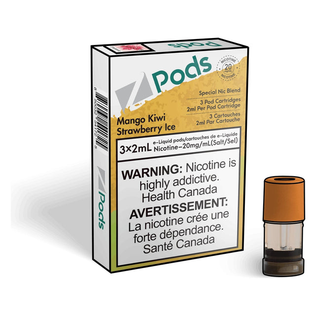 Shop Z pods - Mango Kiwi Strawberry Ice - at Vapeshop Mania