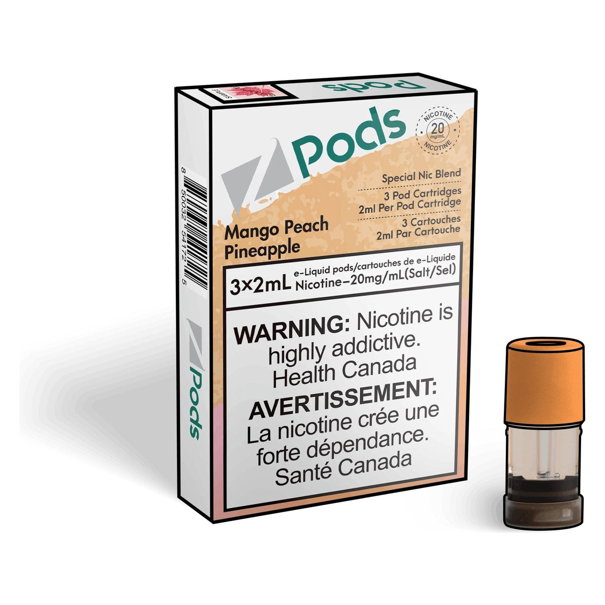 Shop Z pods - Mango Peach Pineapple - at Vapeshop Mania