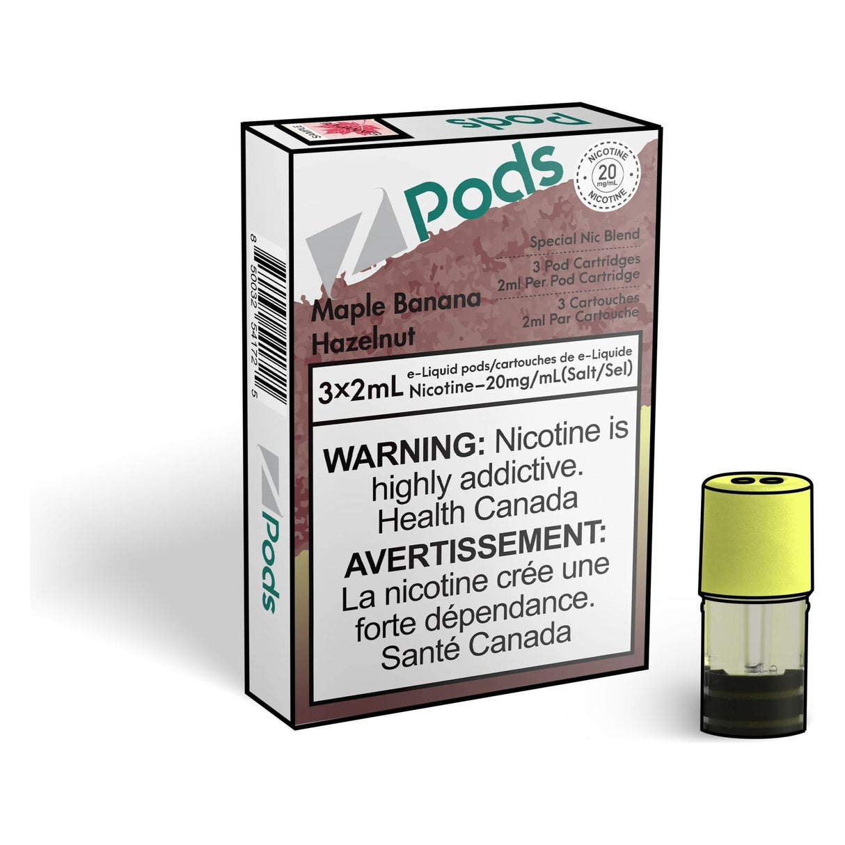 Shop Z pods - Maple Banana Hazelnut - at Vapeshop Mania