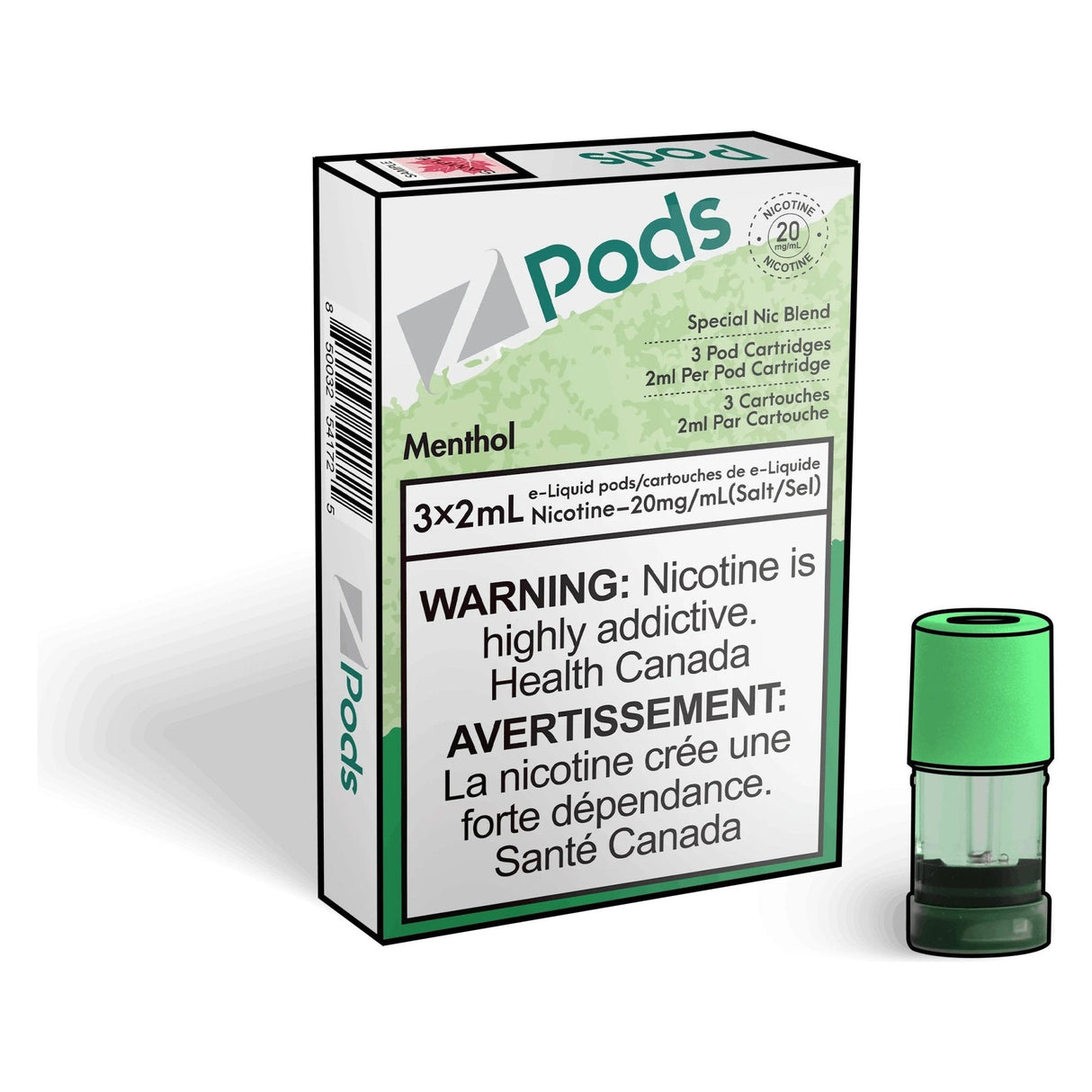 Shop Z pods - Menthol - at Vapeshop Mania