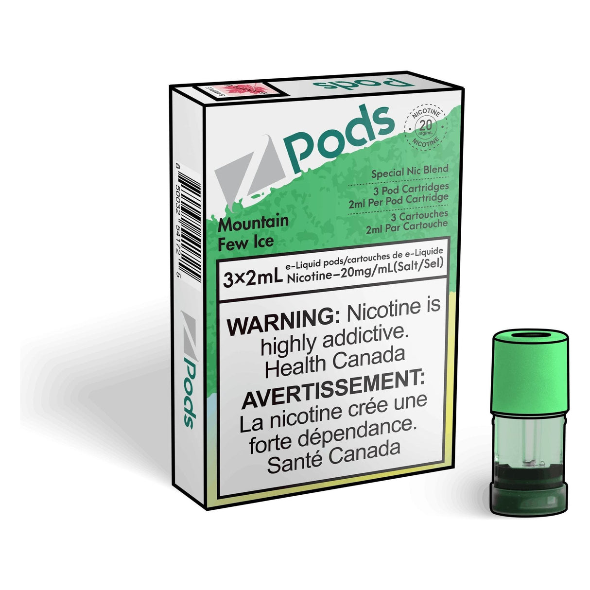 Shop Z pods - Mountain Few Ice / Peak dew - at Vapeshop Mania