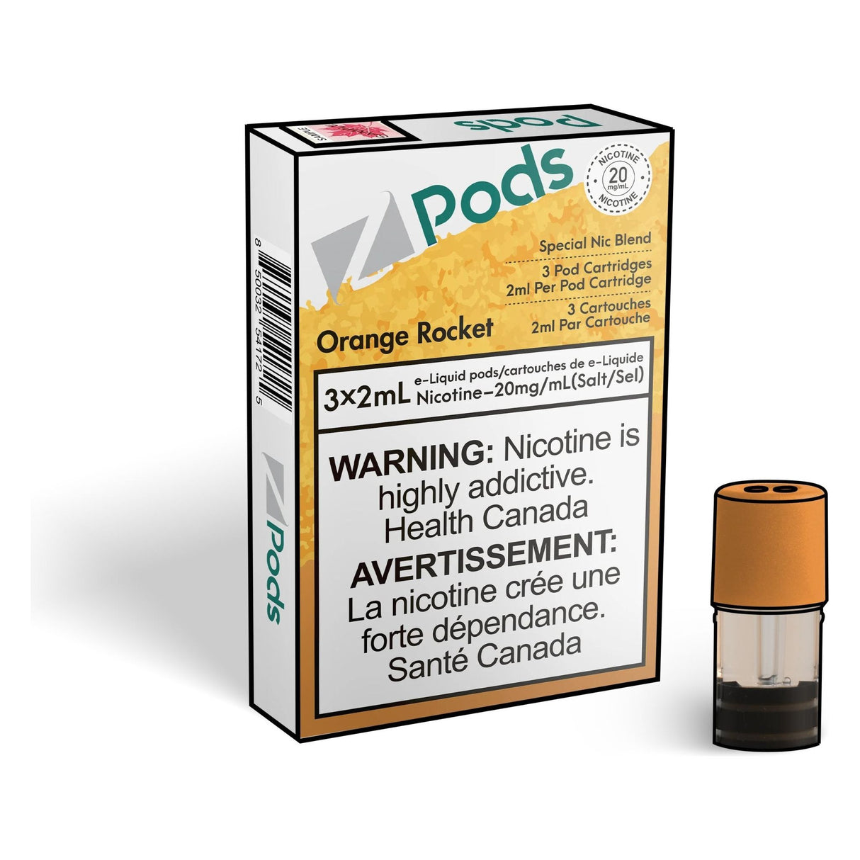 Shop Z pods - Orange Rocket - at Vapeshop Mania