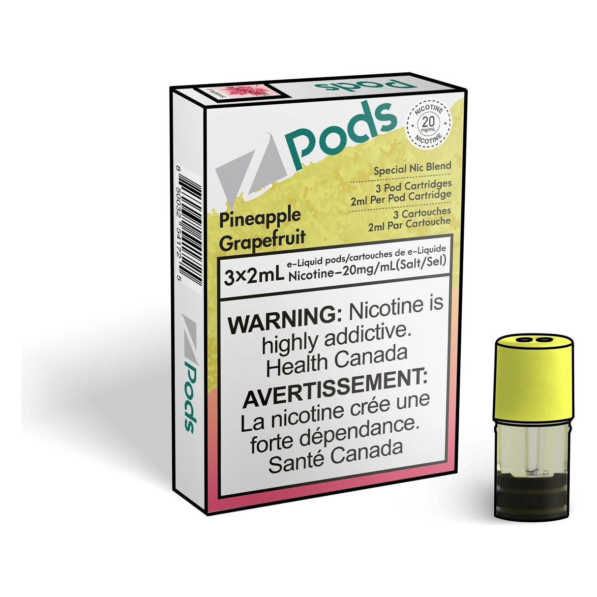 Shop Z pods - Pineapple Grapefruit - at Vapeshop Mania