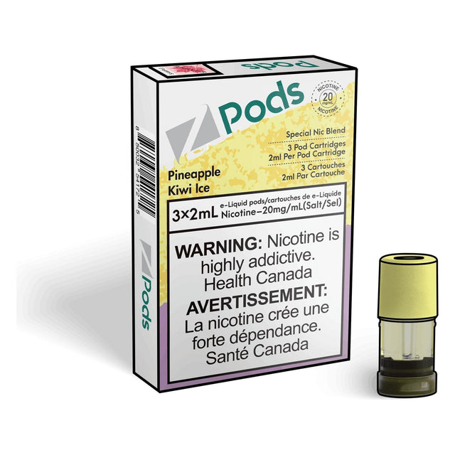 Shop Z pods - Pineapple Kiwi ice - at Vapeshop Mania