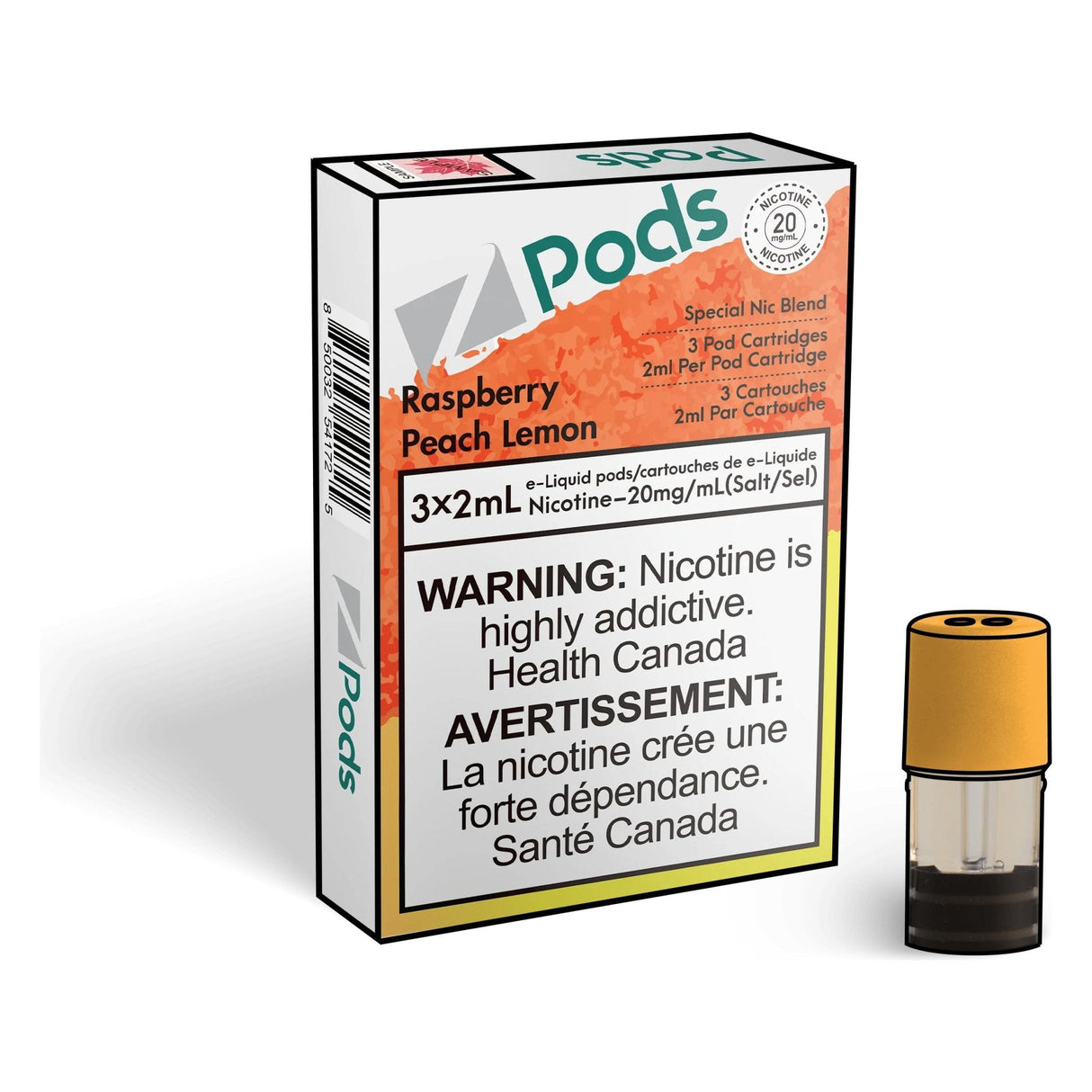 Shop Z pods - Raspberry Peach Lemon - at Vapeshop Mania