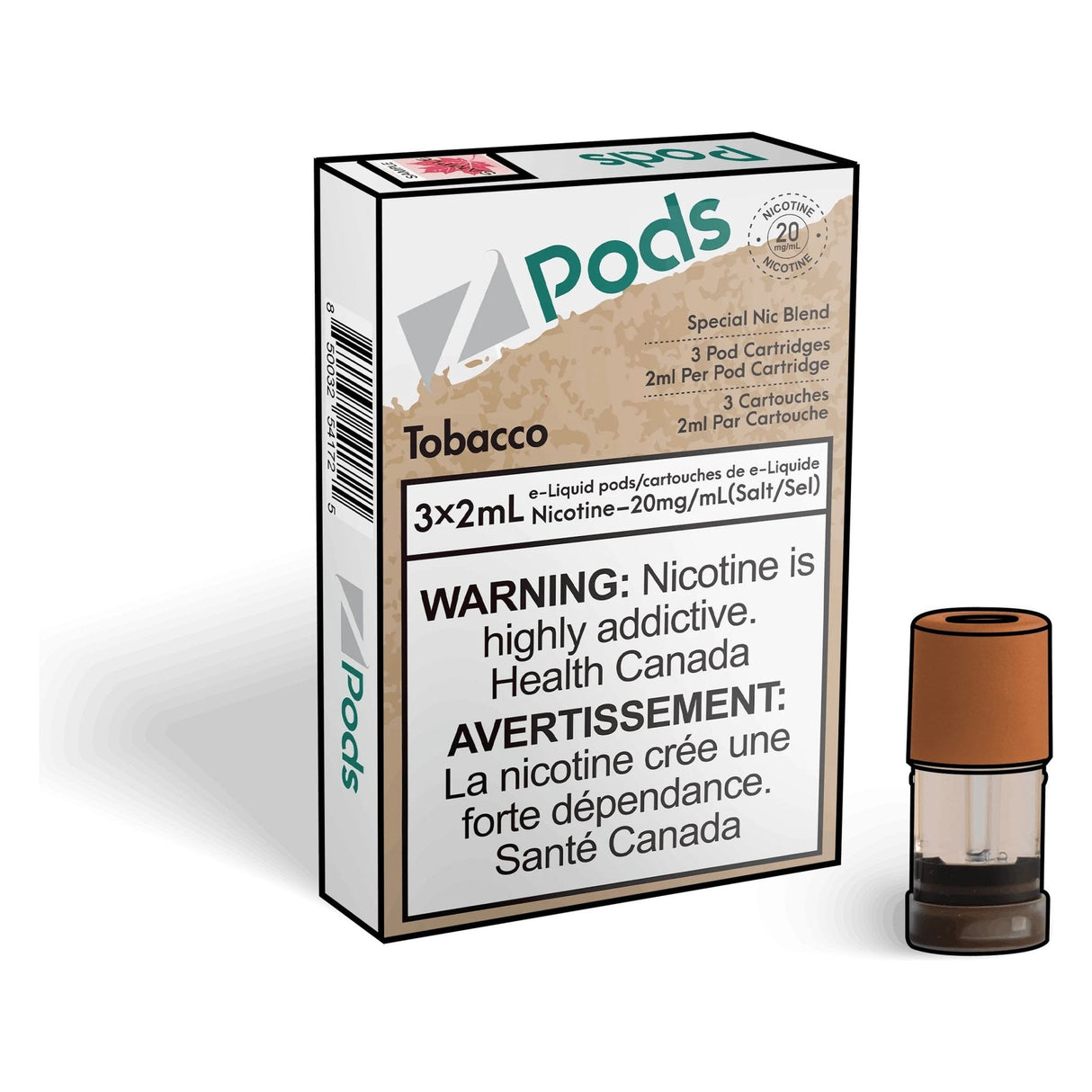 Shop Z pods - Tobacco - at Vapeshop Mania