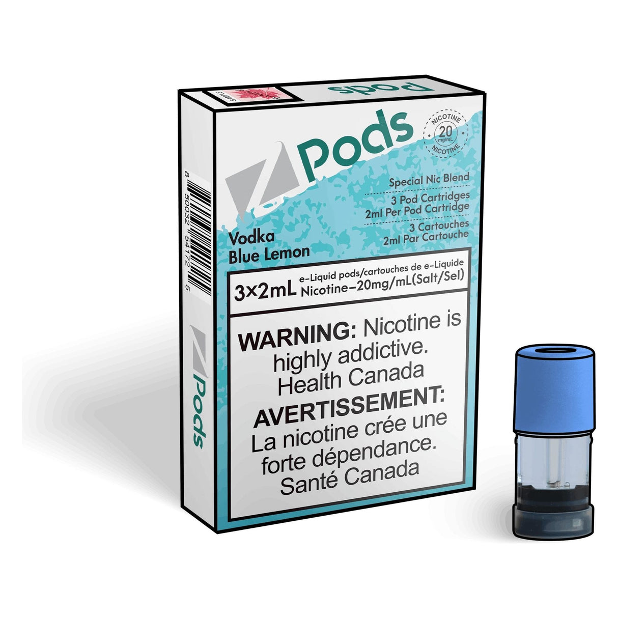 Shop Z pods - Vodka Blue Lemon - at Vapeshop Mania