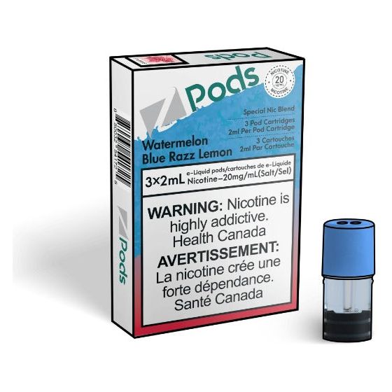 Shop Z pods - Watermelon Blue Razz Lemon - at Vapeshop Mania